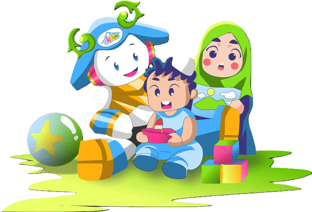 Maskot RKDW bersama keluarga